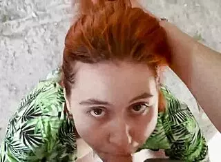 My Stepsister Gave Me a Blowjob in the Abandoned House!