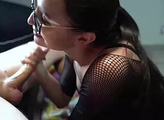 girlfriend helps with relaxation after work - amateur