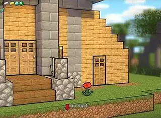 yo, steve bangs a sexy watermelon in hornycraft parody hentai game!