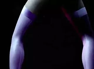 i watch this hot blonde striptease and dance to music in 3d porn, it's so sexy