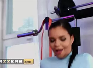 busty czech hottie sofia lee enjoys fuck during workout - brazzers