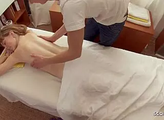 18-Year-Old Angela Secretly Fucked by Masseur!