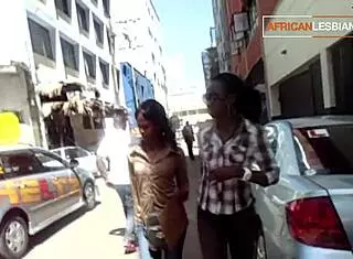Lesbian pickup on street leads to toilet sex