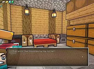 yo, steve bangs a sexy watermelon in hornycraft parody hentai game!