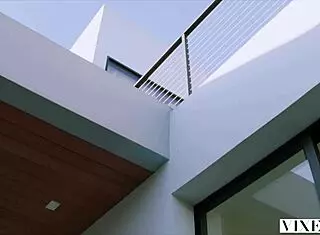 Vixen nicole aniston surprises her boyfriend with hot sex in lingerie