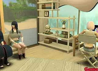 Itachi Fucks Hinata Hard in the Ass and Cums Inside!