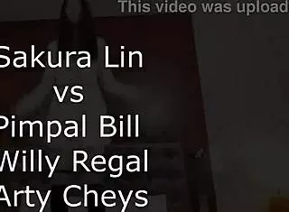 Hey Sakura, ready for three monster cocks in that tight Asian teen ass with huge gape?