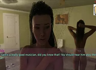 a wife and stepmother 57 with teen brunette cartoon 😊