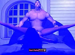 Did the tough guy pay for sex with that cartoon character?