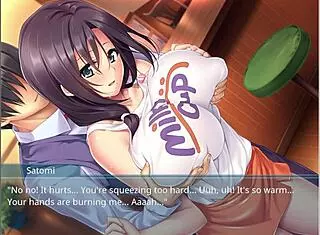 Oppaicafe, My Step Mother and Step Sister Tease Me with Huge Tits in Wet T-Shirt Game.