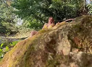 A Big-Titted Beauty's Thrilling Encounter in the Forest Leads to Passionate Fucking