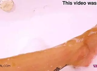 Sexy teen 18+ brunette in interview