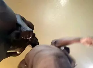 Goodnight kisses turn into licking feet and pussy