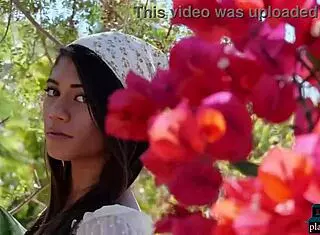 petite asian teen hannah le relaxes naked on ranch for playboy.