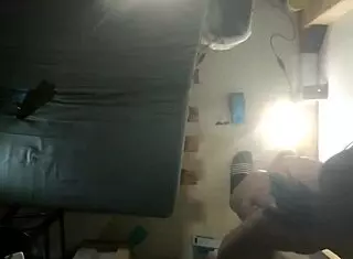 Goodnight kisses turn into licking feet and pussy