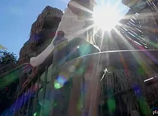 petite asian teen hannah le relaxes naked on ranch for playboy.