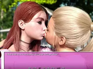 Kissing my hot blonde lesbian bestie in summer 😘