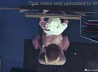 Check out this anime 3D doggystyle scene with bent over positions.