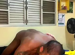 I picked up a black guy stroking his cock