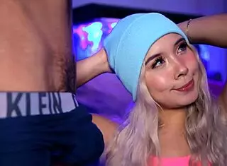 college girl teases with blowjob for daddy online