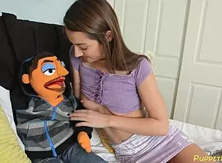 Mega facial on teen brunette lily adams!