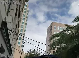 Milf wears sheer bikini at public pool