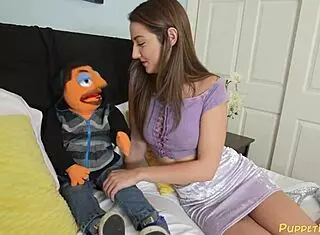 Mega facial on teen brunette lily adams!