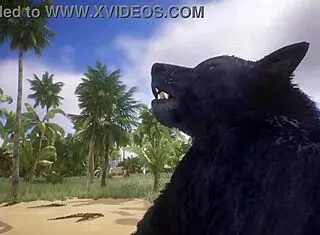 Pov view of two gay wolves fucking in wildlife with big ass and cum.