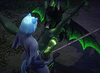 i love this kinky dragon fucking the tanuki in the park.