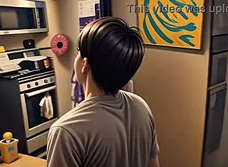 Nerdy girl possessed by demon fucks in 3d cartoon outfit