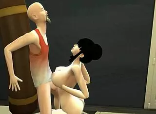 Chichi Trained By Roshi, Fucked By Monster Cock