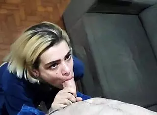 electrician sucked my ass and pussy at home