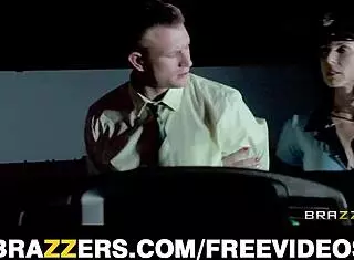 thick big tit cop deepthroats and rides dick like a champ