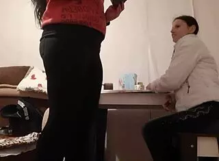 trading iphone for intense cunnilingus in homemade lesbian illusion