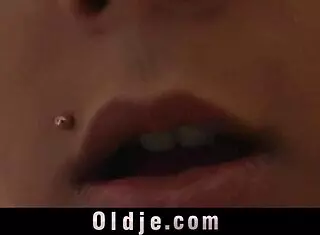 Grandpa Fucks Hot Tanned Teen Under Shower!