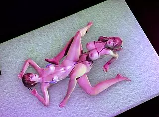 Honoka having fun with another girl.