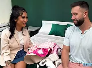 Barbie-Like Petite Teen Avery Black Gets Hardcore Blowjob from Will Pounder!