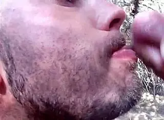 Gay cruising outdoors with public cumshots compilation