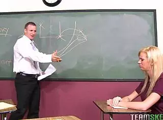 I Watch Teen With Braces Kaley Hilton Get Her Pussy Fucked Hard In The Classroom By Her Teacher