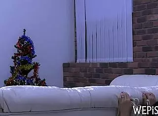 Beauties smiling while pissing in the scene