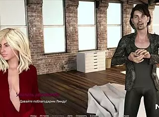 Blonde milf posing nude in Actinglessons episode 28