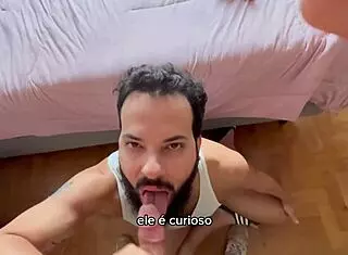 Homem Barbudo Chupa 41 Paus - 27ª 28ª e 29ª Mamadas - Vídeo Completo