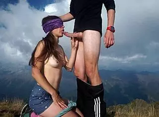 Want To See A Blowjob On A Mountain Top?