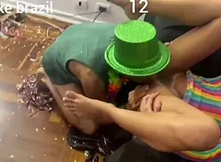 Carnival Party with Two Latinas and Deepthroat Fun