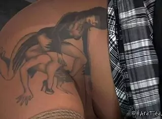 Mixed girl screams during intense bondage session