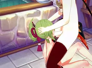 Kazuha And Kuki Shinobu In Intense Genshin Impact Hardsex