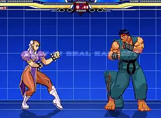 chunli takes on that long cock in intense hentai battle