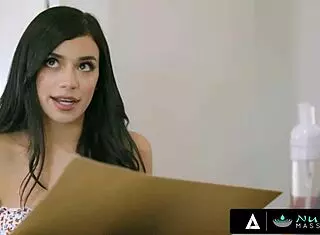 savannah sixx gives stepdad nuru massage.