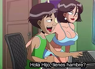 mi madrastra me pilla masturbandome sub esp