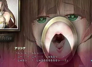 Sister sucking me through the wall hole